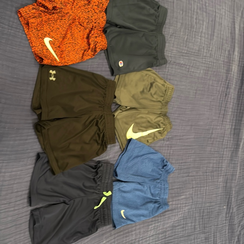 Toddler athletic shorts lot, 3t, Nike, Under Armour, Champion, Cat and Jack